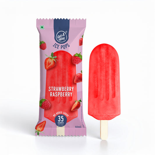 Strawberry Raspberry Ice Pop