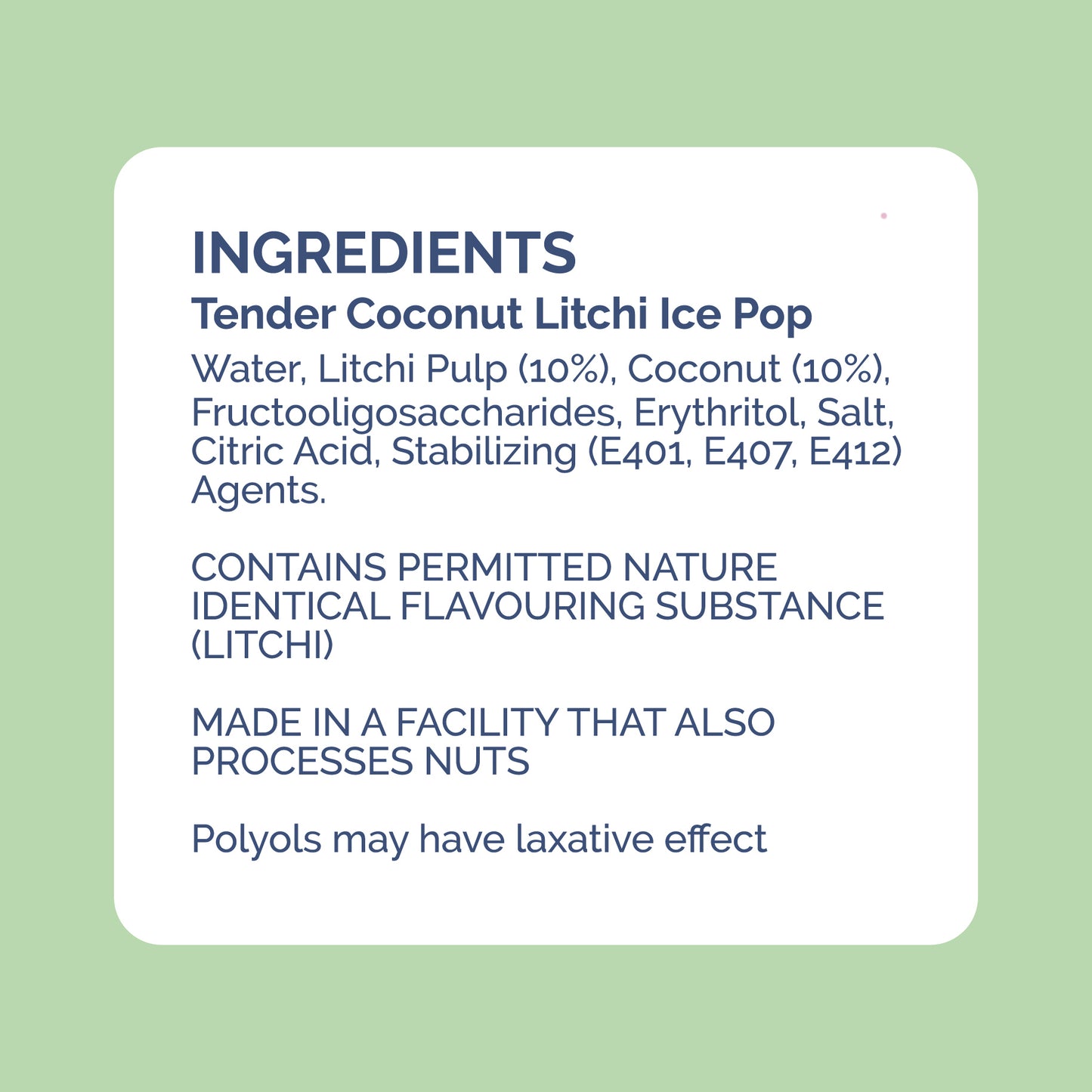 Tender Coconut Litchi Ice Pop