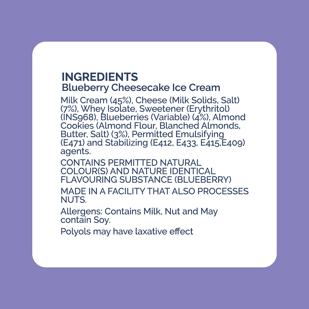 Keto Friendly Blueberry Cheesecake