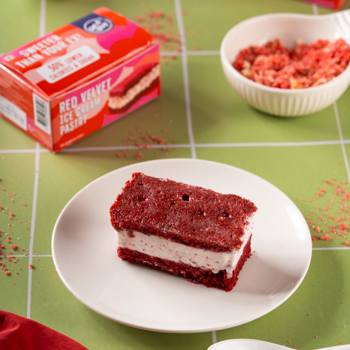 Red Velvet Ice Cream Pastry