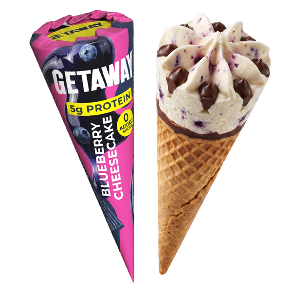 Blueberry Cheesecake Ice Cream Cone