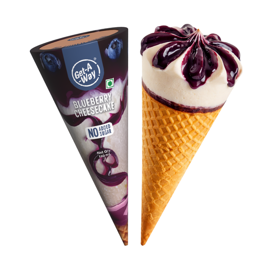 Blueberry Cheesecake Ice Cream Cone - 10 Pack
