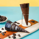 Dark Chocolate Ice Cream Cone - 10 Pack