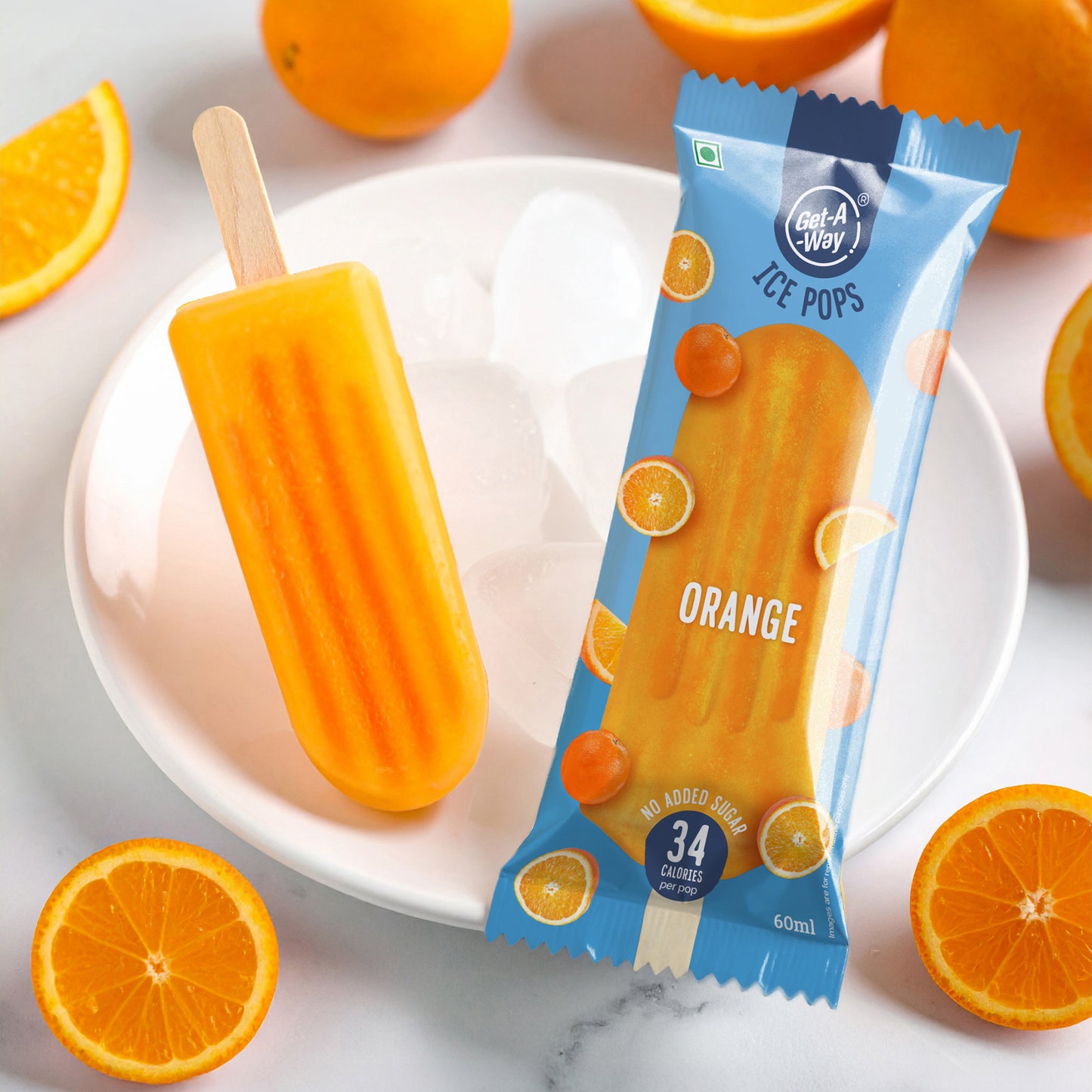 Orange Ice Pop