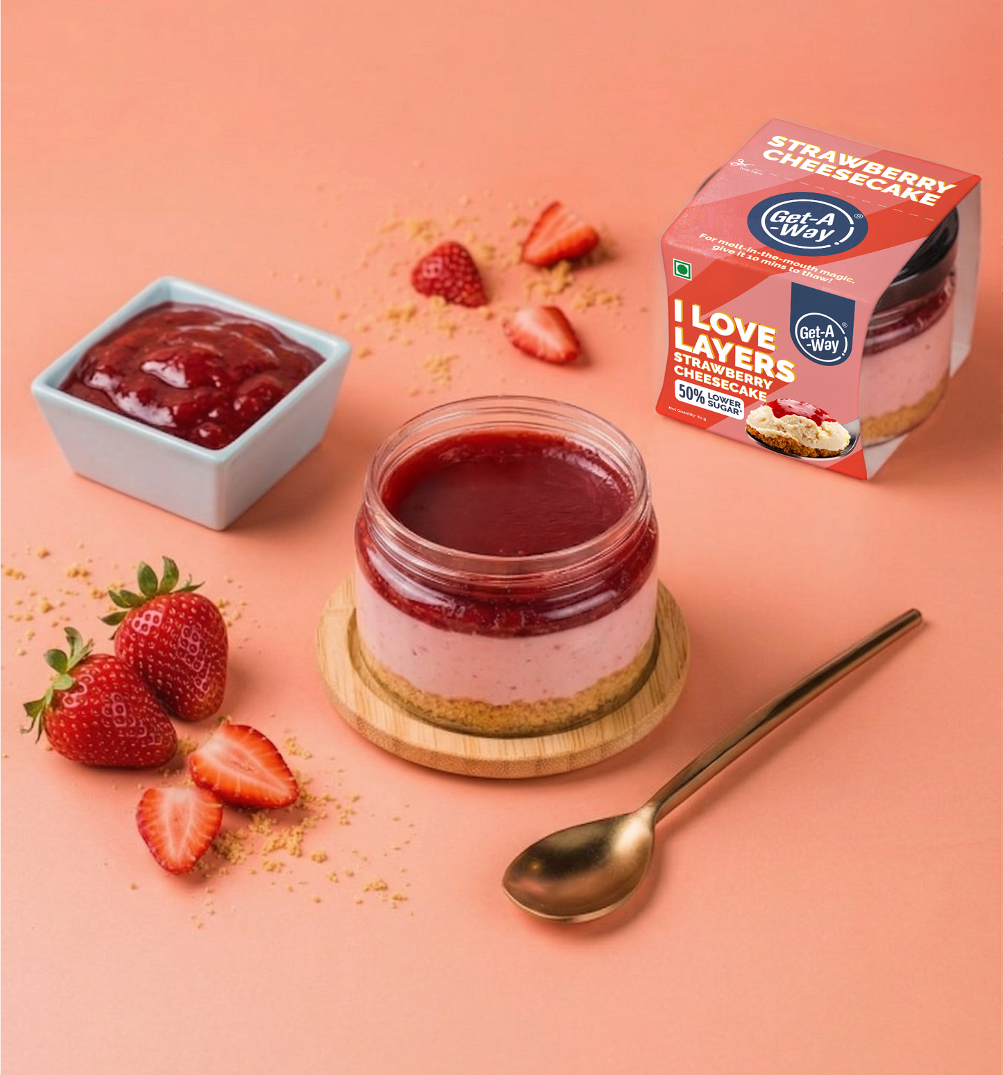 Strawberry Cheesecake Jar - 8 Pack