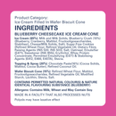 Blueberry Cheesecake Ice Cream Cone - 10 Pack