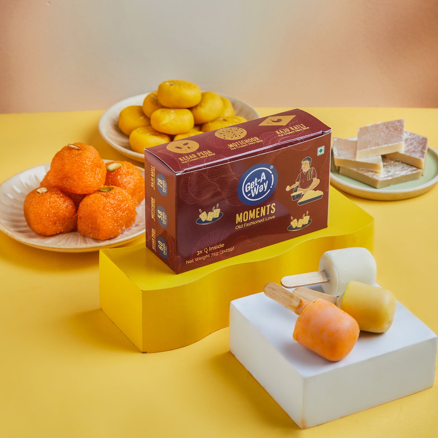 Mithai Ice Cream Bites (Moments) Pack of 6