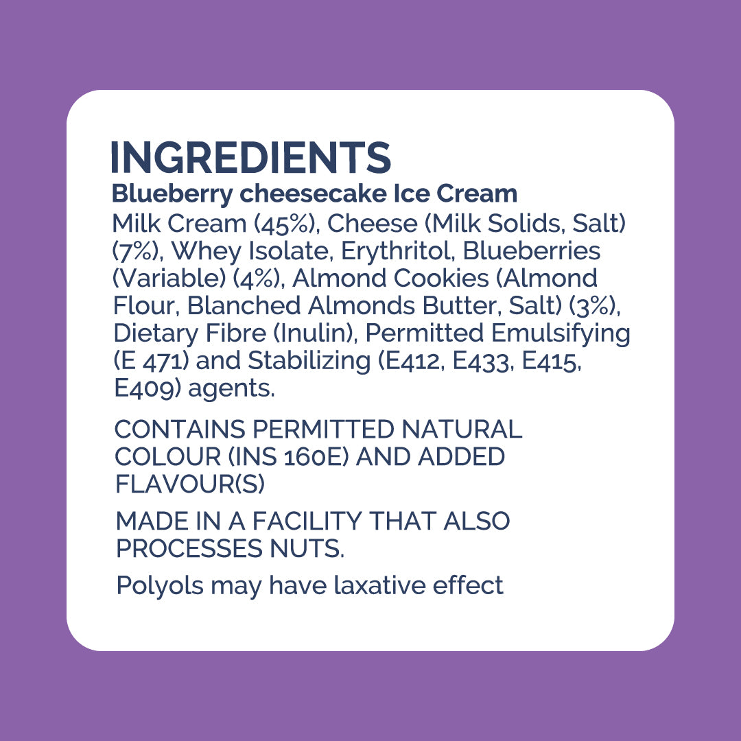Blueberry Cheesecake Tub - 4 Pack