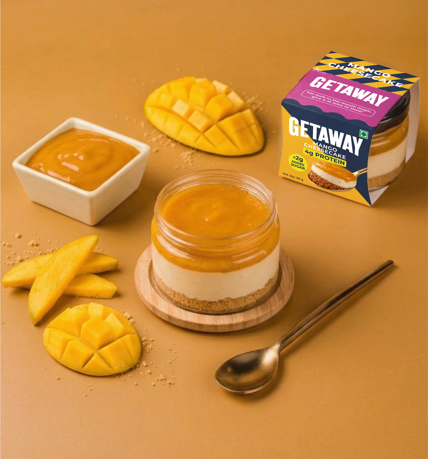 Mango Cheesecake Jar - 8 Pack