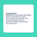 Vegan Dark Chocolate Sea Salt Gelato 520ml